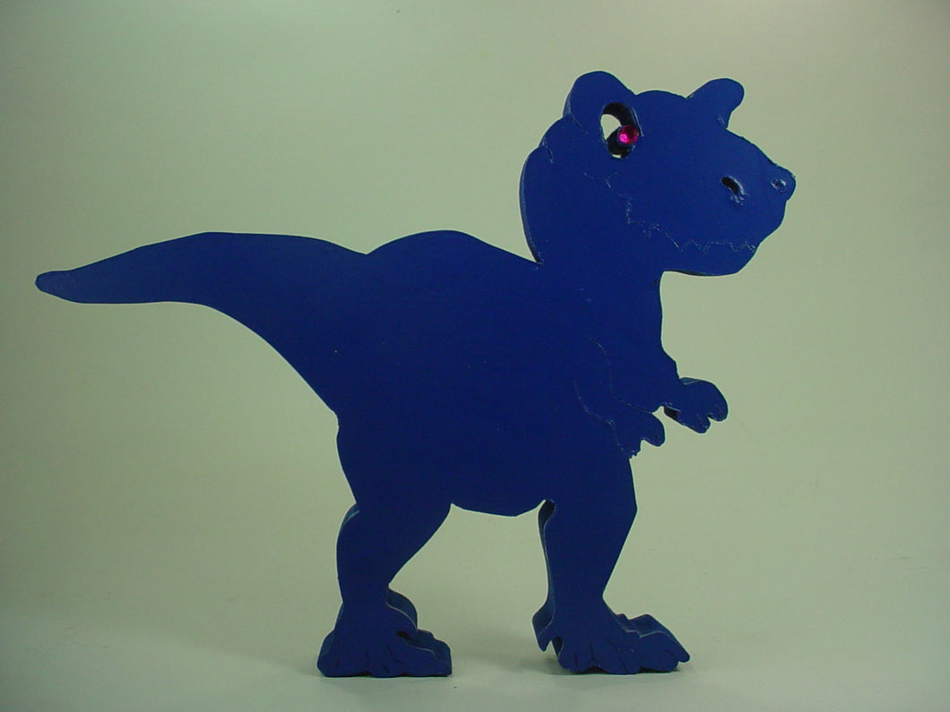 Chalkboard Blue Dino